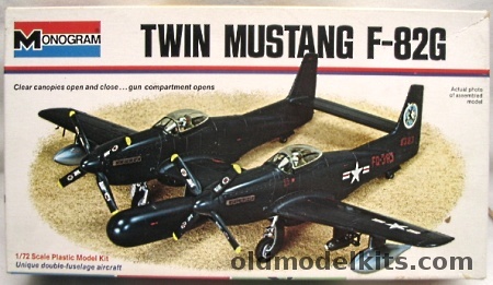 Monogram 1/72 Twin Mustang F-82G - White Box Issue, 7501-0175 plastic model kit